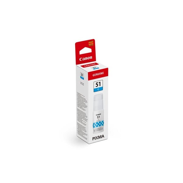 Tintenpatrone GI-51BK, cyan, für Pixma G1520, G2520, G2560, G3520, G3560, für ca. 7700 Seiten