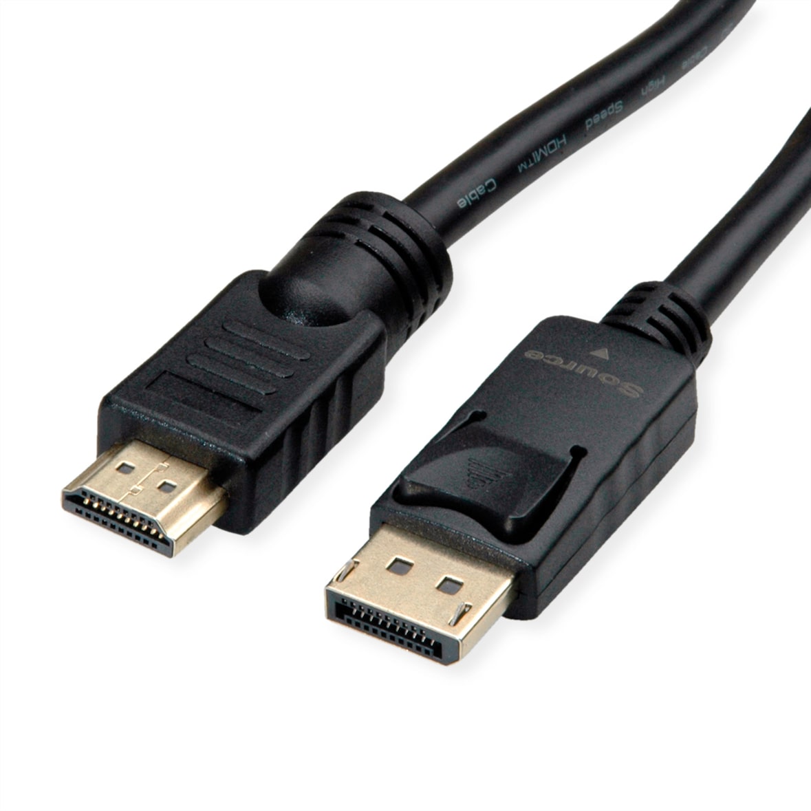 ROLINE DisplayPort Kabel DP - UHDTV, ST/ST, schwarz, 7,5 m