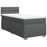 thumbnail of vidaXL Boxspringbett mit Matratze Dunkelgrau 80x200 cm Stoff