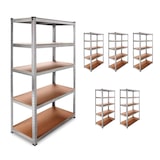 thumbnail of Set van 6 Gegalvaniseerde Metalen Stellingen met 5 Planken (180 x 90 x 40 cm elk) - DASCK