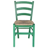 thumbnail of Aranaz Silla rústica asiento paja verde - pack 2 unidades