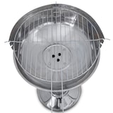 thumbnail of ACTIVA Edelstahl Holzkohle Säulengrill "Augsburg" mit 39 cm großen verchromten, verstellbaren Grillrost und Belüftung in der Säule