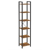 thumbnail of Helloshop26 - Bibliothèque 6 niveaux étagère livres meuble de rangement ouvert pour bureau salon chambre 40 x 30 x 1786 cm marron 12_0004186