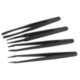 thumbnail of Set aus 4 nicht leitfähigen Pinzetten, für sichere Präzisionsarbeit, schwarz