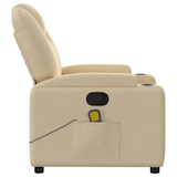 thumbnail of vidaXL Massagesessel Creme Stoff