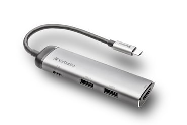 Verbatim Adaptador multipuerto USB-C™ USB 3.0 - HDMI, 4K, concentrador USB-C - 49140.