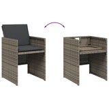 thumbnail of vidaXL 13-tlg. Garten-Essgruppe mit Kissen Grau Poly Rattan