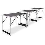 thumbnail of Multifunktionstisch, 3-teilig, Alu, 3 x 100 cm x 60 cm, Tapeziertisch, pro Tisch 4-fach höhenverstellbar, Raburg Olli