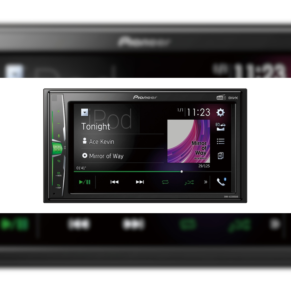 Pioneer DMH-A3300DAB Auto Media-Receiver Schwarz Bluetooth
