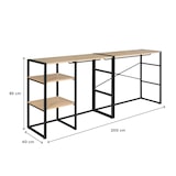 thumbnail of Lot de 2 portants vêtements sous combles KADRA modulables 200x85cm