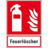 thumbnail of Aufkleber I Brandschutz-Kombischild Feuerlöscher, Folie, selbstklebend, 200x270mm, ASR A1.3, DIN EN ISO 7010 F001