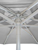 thumbnail of METRO Professional Ombrellone LED Push-Up, alluminio / poliestere, Ø 2 x 2.33 m, con apertura di ventilazione,  argento / platino