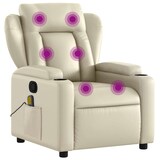 thumbnail of vidaXL Massagesessel mit Relaxfunktion, Kunstleder, Creme