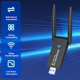thumbnail of Chiavetta Usb Wifi 5 1300mbps E Bluetooth 5.0 Plug And Play Windows Mac Mu-mimo