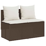 thumbnail of vidaXL 3-tlg. Garten-Essgruppe mit Kissen Braun Poly Rattan
