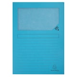 thumbnail of Exacompta - Réf. 50550E - Carton de 400 chemises à fenêtre sans plastique avec soufflet Super 160 g/m² - dim 22 x 31 cm - 5 couleurs
