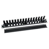 thumbnail of HMF 65451-02 Kabelmanagement mit Abdeckung für Serverschrank, 19 Zoll, 1 HE, Schwarz