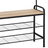 thumbnail of tectake Perchero con banco zapatero 85,5x36x184cm Madera Industrial Clara, Roble Sonoma