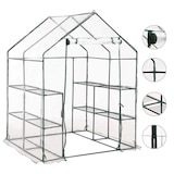 thumbnail of vidaXL Gewächshaus mit 8 Regalen 143 x 143 x 195 cm