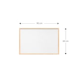 thumbnail of Allboards Weiß Pinnwand mit Holz Rahmen 90x60cm Korktafel Korkwand Pinnwand Kork Oberfläche