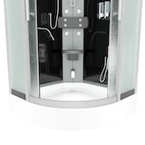 thumbnail of Dampfdusche Duschkabine Sauna Dusche D58-03M2-EC 80x80 cm mit 2K Scheiben Versiegelung