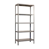 thumbnail of Estante de metal sem parafusos Fileclick 5 prateleiras. Cor cinza 1800x1000x360 mm