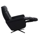 thumbnail of Relaxsessel HWC-L10, TV-Sessel Liegesessel, Liegefunktion drehbar, elektrisch verstellbar Voll-Leder ~ schwarz