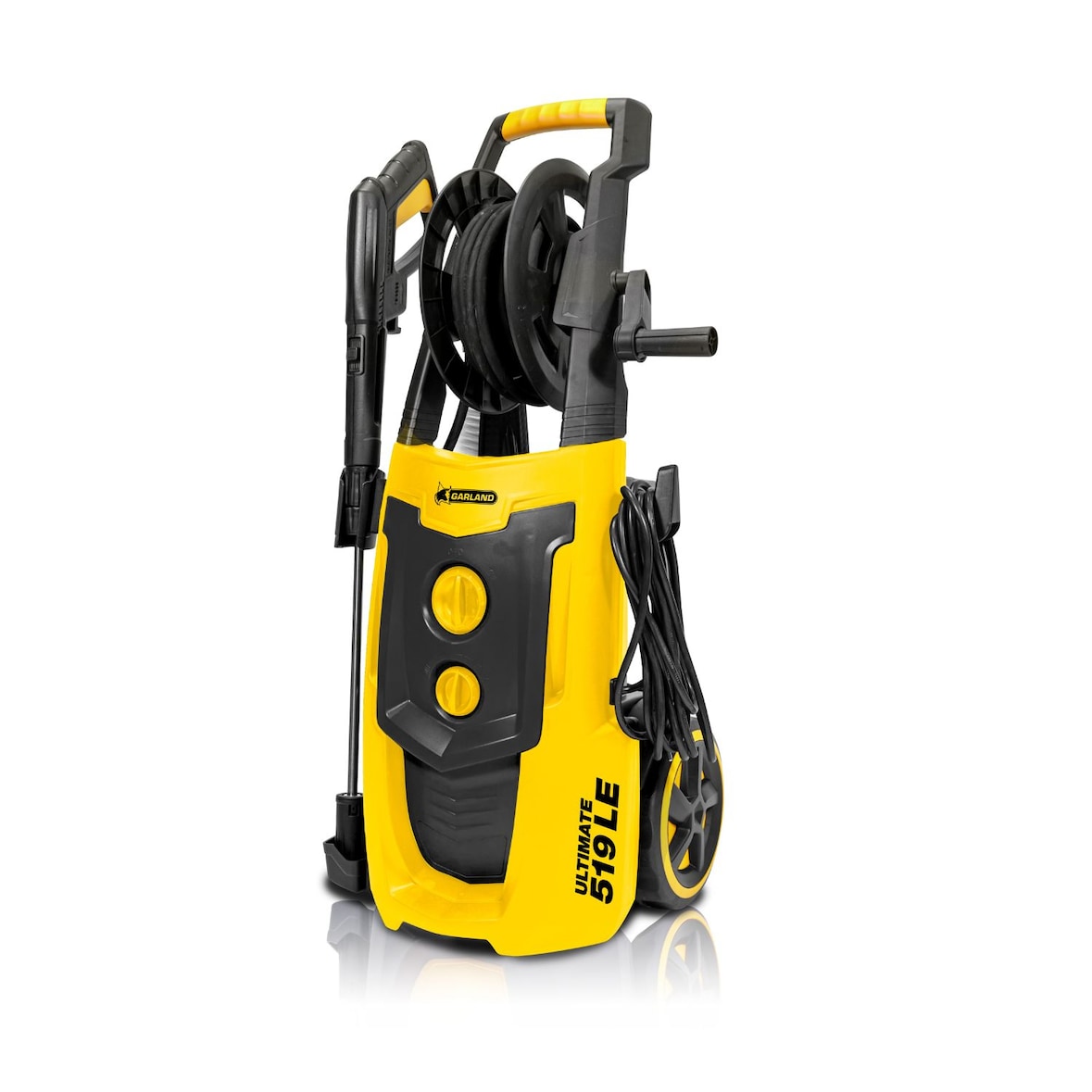 GARLAND ULTIMATE 519LE-V20 - Hidrolimpiadora eléctrica - 2.500 W, 195 bar, 468 l/h. Autoaspirante, lanza de acero rotativa, cepillo, 8 m de manguera.