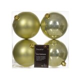thumbnail of 4 Weihnachtskugeln Kunststoff 10cm klassisch & bruchsicher Christbaumkugeln Weihnachtsbaumkugeln Christbaumschmuck Weihnachtsbaumschmuck Pistaziengrün