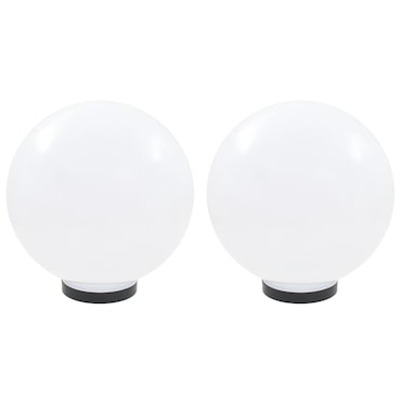 Juego de lámparas de bola LED 2 piezas esféricas 30 cm PMMA