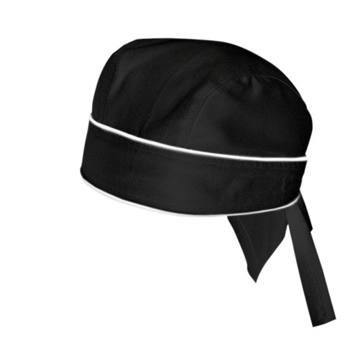 109 - Bandana : schwarz 65% Polyester 35%Baumwolle 220 g/m²