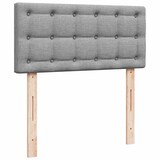 thumbnail of vidaXL Ottoman-Bett mit Matratze Hellgrau 100x200 cm Stoff