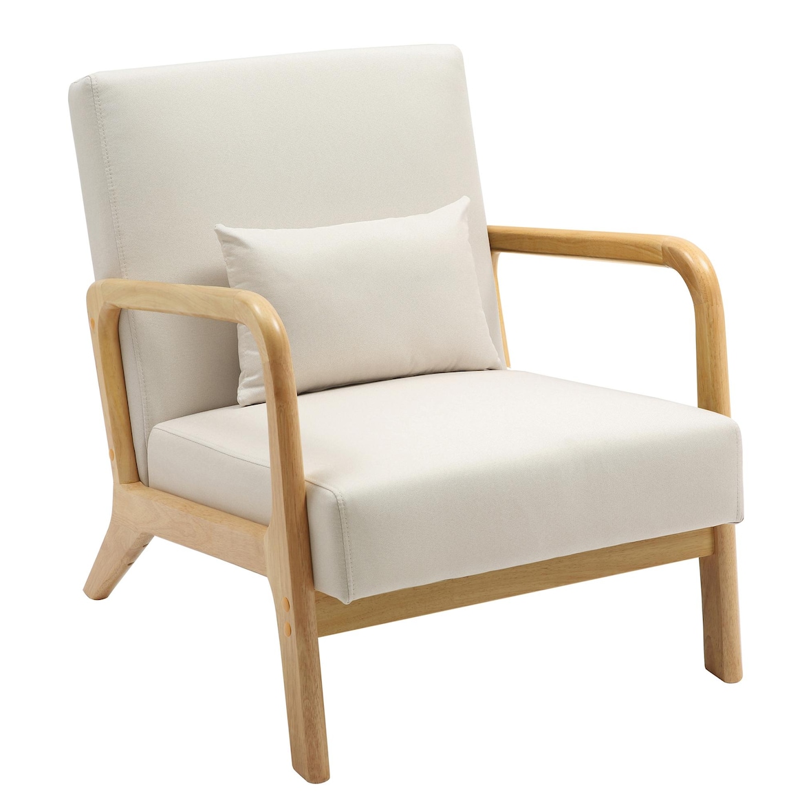 Fauteuil Hibbing stof creme