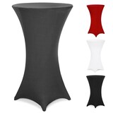 thumbnail of DETEX® Stehtischhusse Grau 60-65cm Verstärkter Fußbereich 30°C Waschbar Stehtisch Hussen Stretch Tisch Überzug Bezug