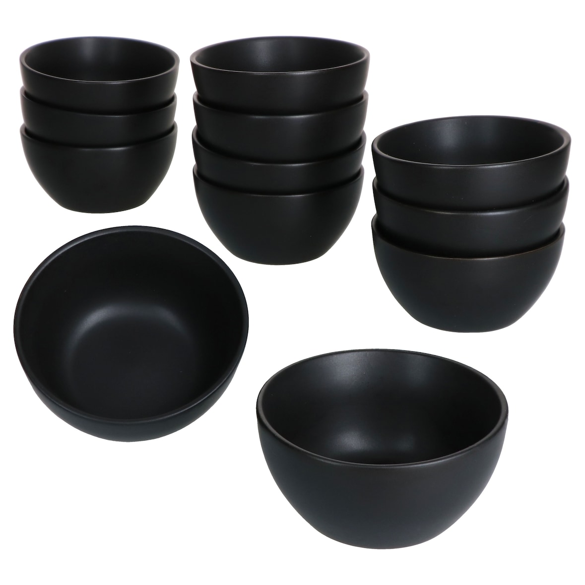 12er Set Snack- & Dip-Schälchen London Lampart Nero - 24304272