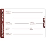 thumbnail of Labelfresh Etiquette HACCP 70 x 45 mm jeudi x 500