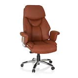 thumbnail of Bureaustoel PRADO echt leder, Bruin hjh OFFICE