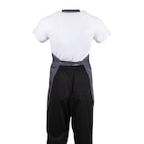 thumbnail of Weiße Kellnerschürze mit V-Ausschnitt, anthrazitgrau