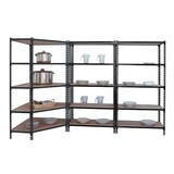 thumbnail of Mega Deal 1x Eckregal + 2x Schwerlastregal Muli | HxBxT 180x180x30cm | Fachlast 200kg | Anthrazit | Standregal Metallregal Steckregal