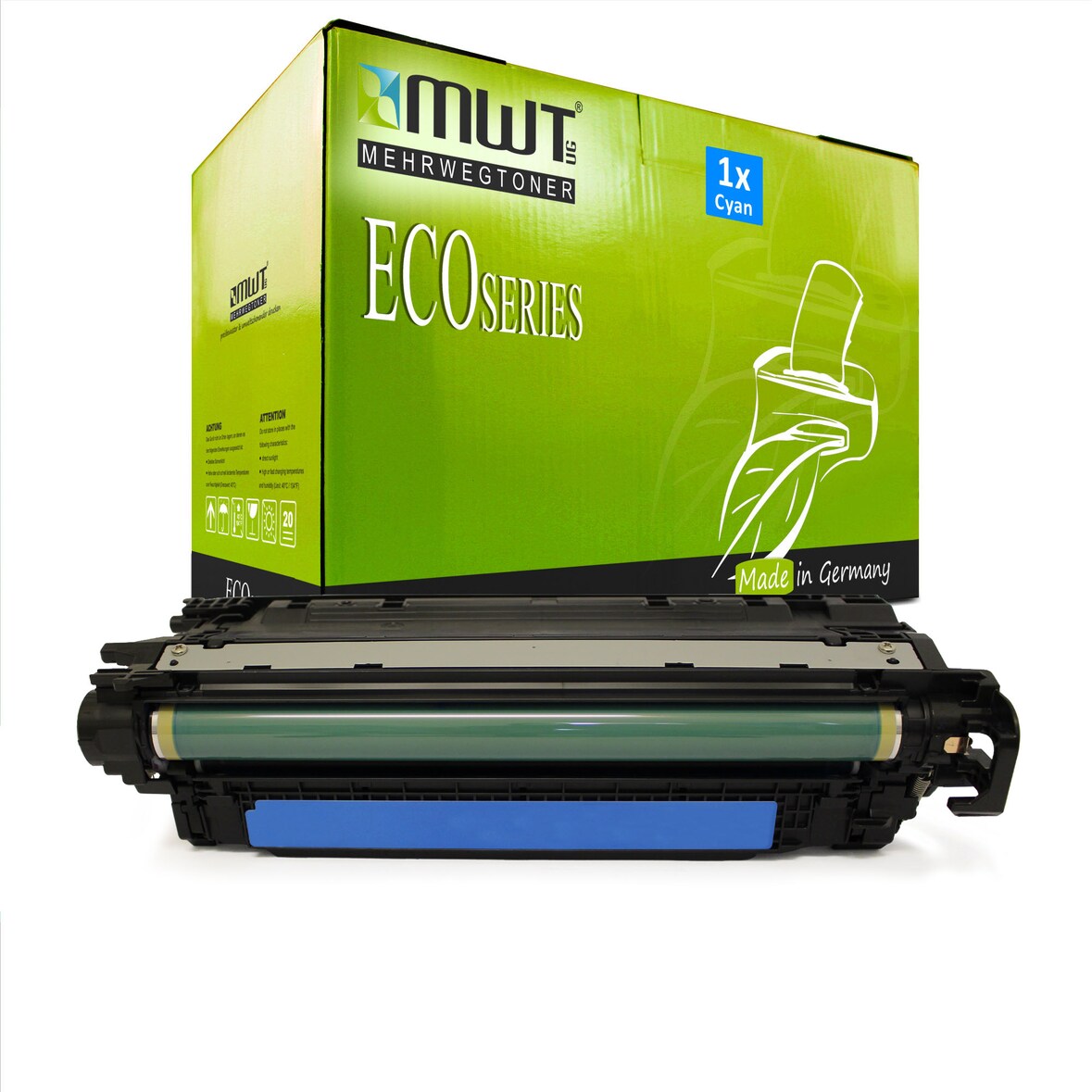 1 Mehrwegtoner kompatible Lasertoner ersetzt HP CE271A 650A Cyan