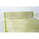 thumbnail of MANK Tischläufer Airlaid Franziska in Grün, 40 cm x 24 m , 1 Stück - Tischtuch Rosen Blumen