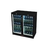 thumbnail of Gastro-Cool – Réfrigérateur à bouteilles avec porte vitrée – noir – porte battante – GCUC200