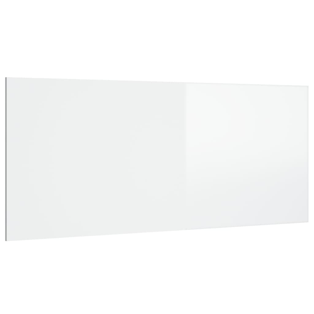 vidaXL Hoofdbord 200x1,5x80 cm bewerkt hout hoogglans wit