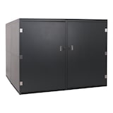 thumbnail of PROREGAL 4er-Fahrradgarage HxBxT 160x222x208cm abschließbar Metall Anthrazit Gerätehaus Fahrradbox mit Ablage