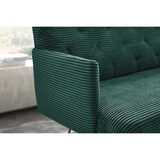 thumbnail of KAWOLA Esszimmerbank CHARME Cord smaragd 206cm