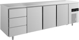 thumbnail of Gastro Kühltisch 3 Türen 3 Schubladen Umluftkühlung 2330x700x850mm -2/+8°C 632 L