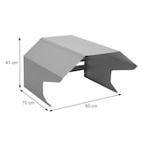 thumbnail of Garaje para robot cortacésped HWC-L43, cubierta para cortacésped, metal 40x59x69cm ~ gris