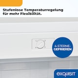 thumbnail of Exquisit Gefrierschrank GS5111-330E weiss | 63 l Nutzinhalt | 4-Sterne-Gefrieren | Gefrierschubladen | Türanschlag wechselbar | Glasablagen