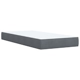 thumbnail of vidaXL Boxspringbett mit Matratze Dunkelgrau 80x200 cm Samt