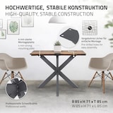 thumbnail of Tischbeine X-Design 85x71x85 cm anthrazit aus Metall